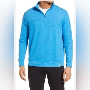 BLACK CLOVER‎ Clyde Blue 1/4 Zip Golf Pullover, Size XL